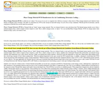 Teappcm.com(PCM Phase Change Material Materials Manufacturers) Screenshot