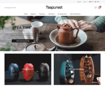 Teapurest.com(Chinese Tea Sets Online Shop) Screenshot