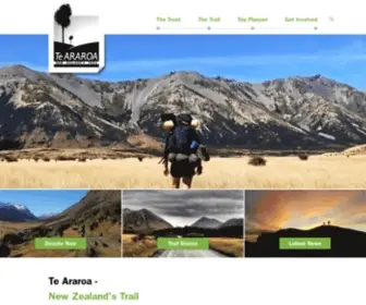 Teararoa.org.nz(Te Araroa) Screenshot