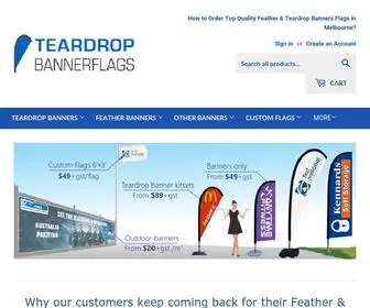 Teardropbannerflags.com.au(Custom Teardrop Banners Feather Flags $39) Screenshot