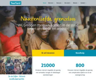 Tearfund.be(België) Screenshot