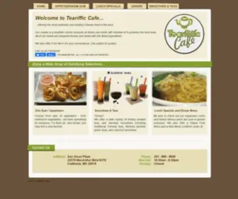 Tearifficsomd.com(Teariffic Cafe) Screenshot