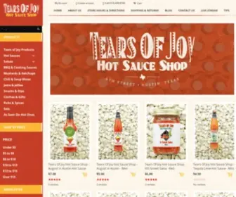 Tearsofjoysauces.com(Tears Of Joy Sauces) Screenshot