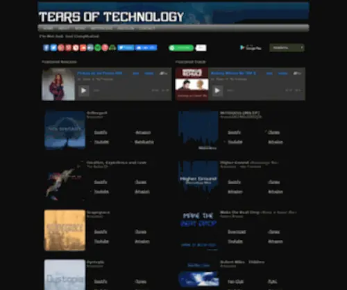 Tearsoftechnology.net(New Orleans Breakbeat Artist Tears of Technology) Screenshot