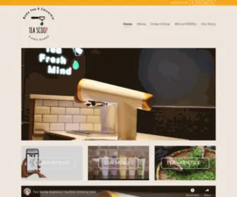 Teascoopusa.com(TEA SCOOP) Screenshot