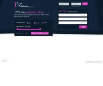 Tease.com.au(Australia's number 1 free dating site) Screenshot