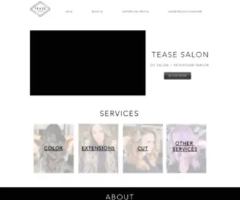 Teasesalonoc.com(Tease Salon OC) Screenshot