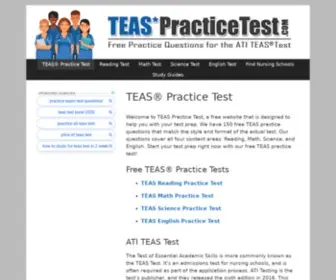 Teaspracticetest.com(TEAS Practice Test) Screenshot