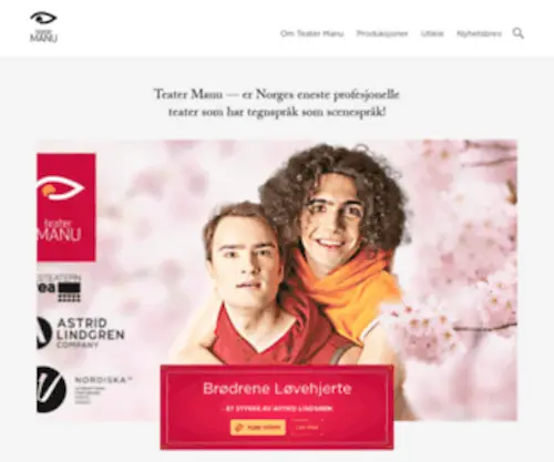 Teatermanu.no(Teater Manu) Screenshot