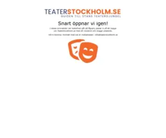 Teaterstockholm.se(Teaterstockholm) Screenshot