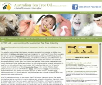 Teatree.org.au(Australian Tea Tree Industry Association) Screenshot