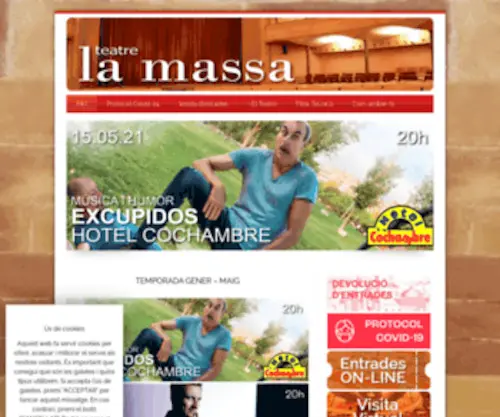 Teatrelamassa.cat(Teatre La Massa) Screenshot