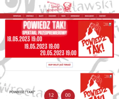 Teatrkomedia.com(Strona Teatru Komedia) Screenshot