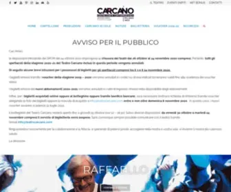 Teatrocarcano.com(LEGITTIMO ASSEMBRAMENTO) Screenshot