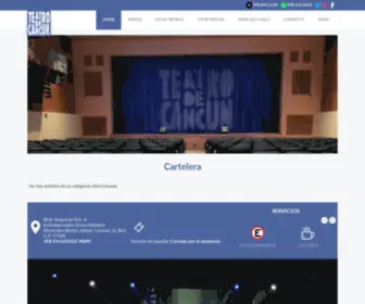 Teatrodecancun.com.mx(Teatro de Cancun) Screenshot