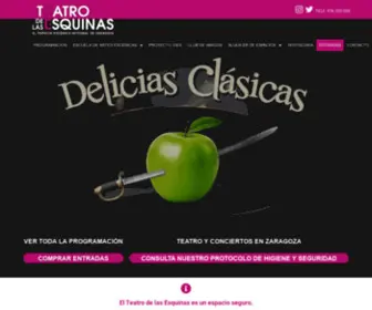 Teatrodelasesquinas.com(Teatro y Conciertos en Zaragoza) Screenshot