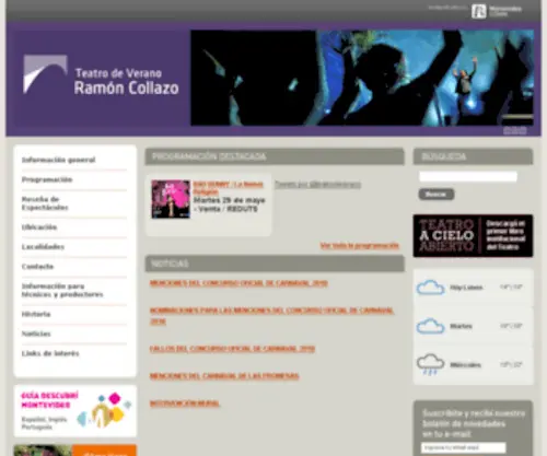Teatrodeverano.org.uy(Teatrodeverano) Screenshot