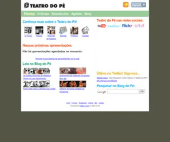 Teatrodope.com.br(Grupo Teatro do Pé) Screenshot