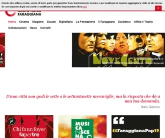 Teatrofaraggiana.it(Nuovo Teatro Faraggiana) Screenshot