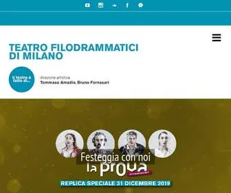 Teatrofilodrammatici.eu(Teatro Filodrammatici Milano) Screenshot