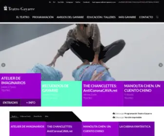 Teatrogayarre.com(Teatro Gayarre) Screenshot