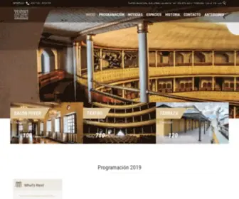 Teatroguillermovalencia.com(Popayán) Screenshot