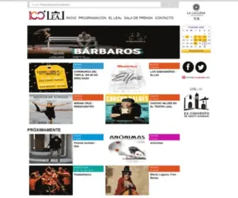 Teatroleal.es(Teatro Leal) Screenshot