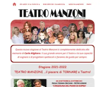 Teatromanzoni.info(Teatro Manzoni) Screenshot