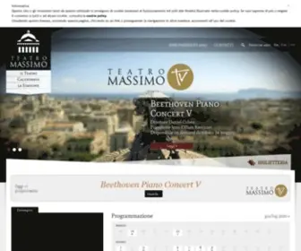 Teatromassimo.it(Teatro Massimo di Palermo) Screenshot
