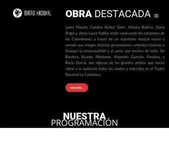 Teatronacional.co(Teatro Nacional) Screenshot