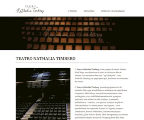 Teatronathaliatimberg.com.br(Nathalia Timberg) Screenshot