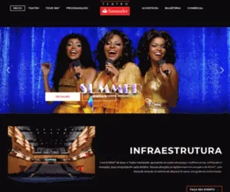 Teatrosantander.com.br(Teatro Santander) Screenshot