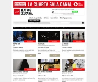Teatroscanal.com(Entradas de espectáculos y teatro en Madrid desde 12€) Screenshot