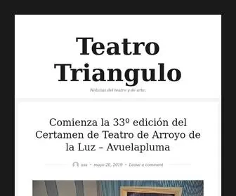 Teatrotriangulo.com(Teatro Triangulo) Screenshot