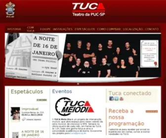 Teatrotuca.com.br(Tuca) Screenshot