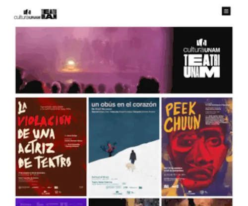 Teatrounam.com(Teatro UNAM) Screenshot
