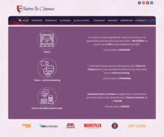 Teatrulacinema.ro(Teatru la Cinema) Screenshot