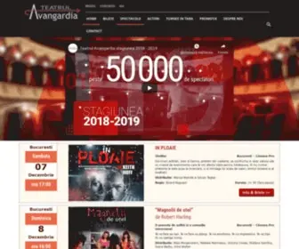 Teatrulavangardia.ro(Teatrul Avangardia) Screenshot