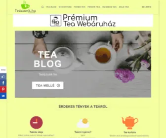 Teazzunk.hu(Tea, gyógytea, tea blog) Screenshot