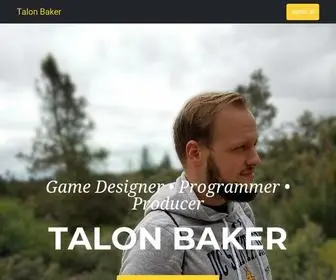 Tebaker.com(Talon Baker Personal Page) Screenshot