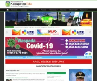 Tebokab.go.id(Website Resmi Pemerintah Kabupaten Tebo) Screenshot