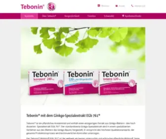 Tebonin.de(Tebonin®) Screenshot