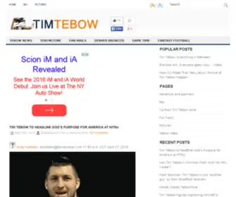 Tebowzone.com(Tim tebow) Screenshot