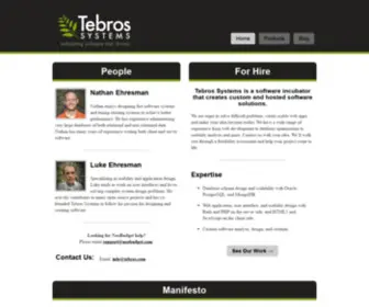 Tebros.com(Tebros Systems) Screenshot