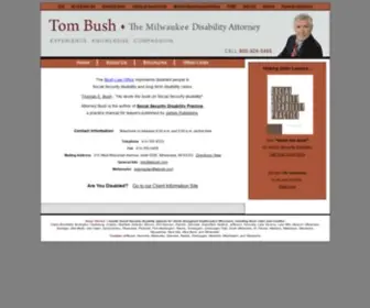 Tebush.com(Tom Bush Milwaukee Disability Attorney) Screenshot