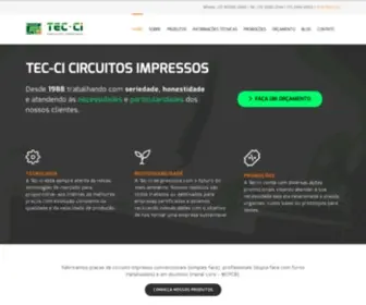 Tec-CI.com.br(TEC-CI CIRCUITOS IMPRESSOS) Screenshot