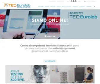 Tec-Eurolab.com(Additive manufacturing testing) Screenshot