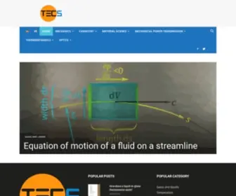 Tec-Science.com(All about mechanical engineering and physics for study) Screenshot