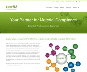 Tec4U-Solutions.com(Material Compliance Beratung) Screenshot