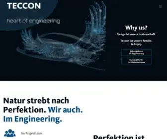 Teccon.de(Engineering-Spezialisten arbeiten bei uns an den wichtigsten Themen der Zukunft) Screenshot